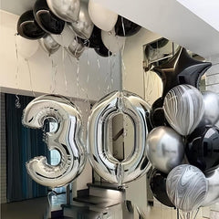 Large Size Silvery Digital Aluminum Film Balloon for Events