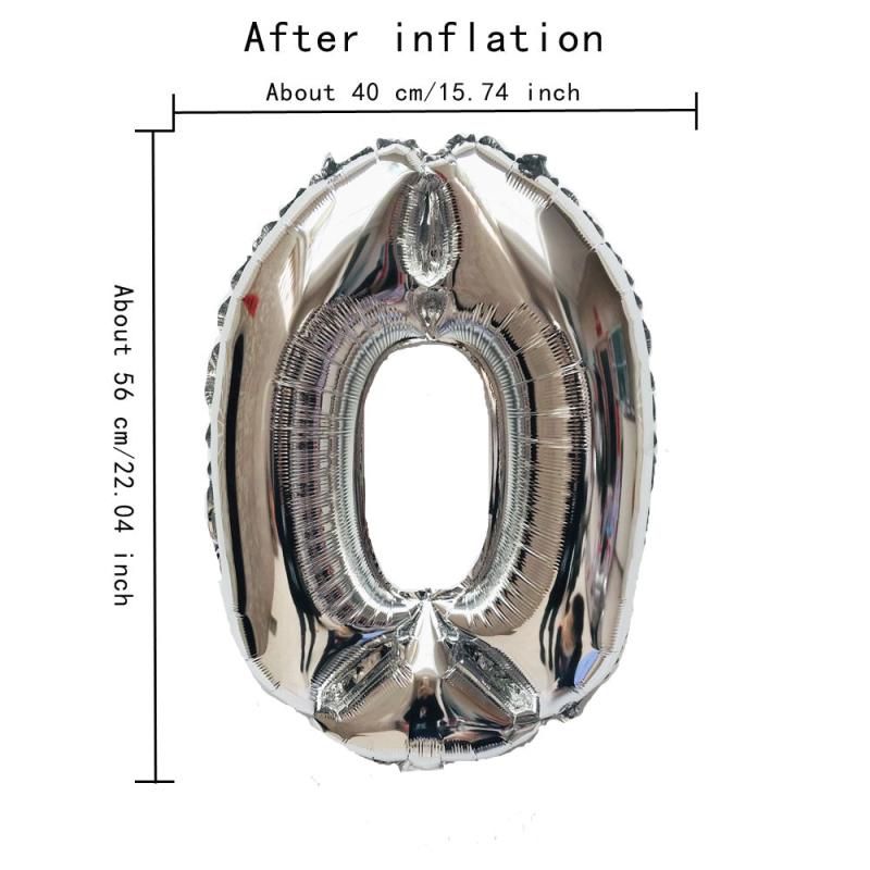 Large Size Silvery Digital Aluminum Film Balloon for Events