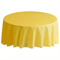 1pc Disposable Round Table Cloth Party Supplies PEVA Plastic Home Dustproof