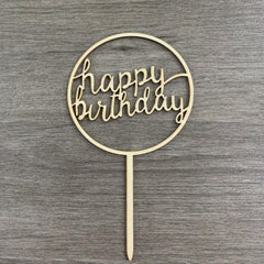 Wooden Cake Topper Stand Party Tassel Stand Birthday Decor Cake Sticker