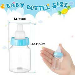 24pcs Mini Plastic Baby Bottles for Baby Shower Favor