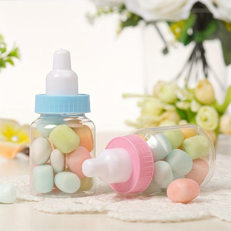 24pcs Mini Plastic Baby Bottles for Baby Shower Favor