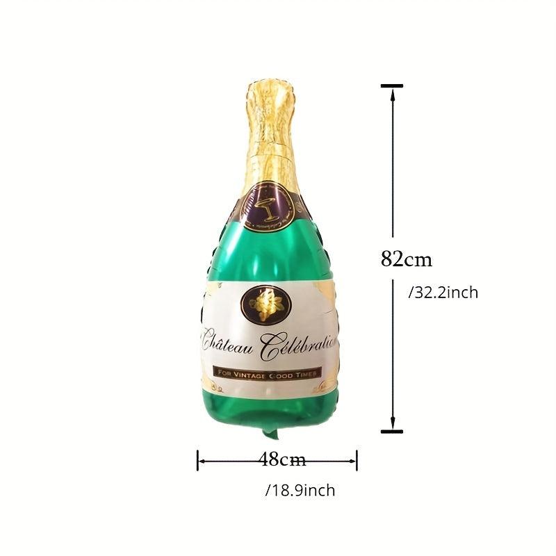 2pcs Champagne and Cup Beer Glass Foil Balloons for Parties Events
