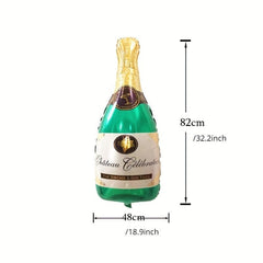 2pcs Champagne and Cup Beer Glass Foil Balloons for Parties Events