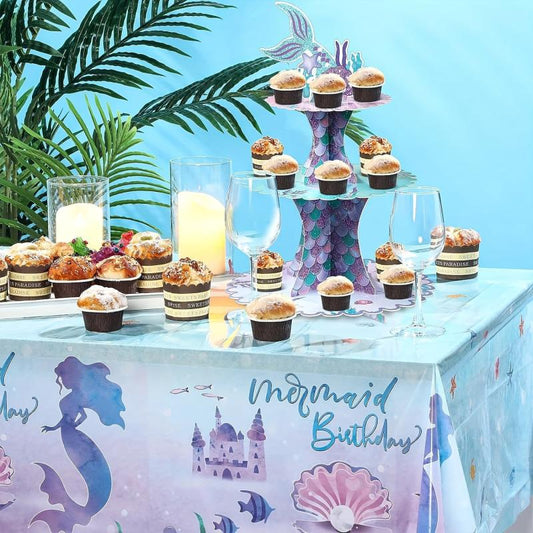 Mermaid Cake Stand Tier For Sea Theme Parties