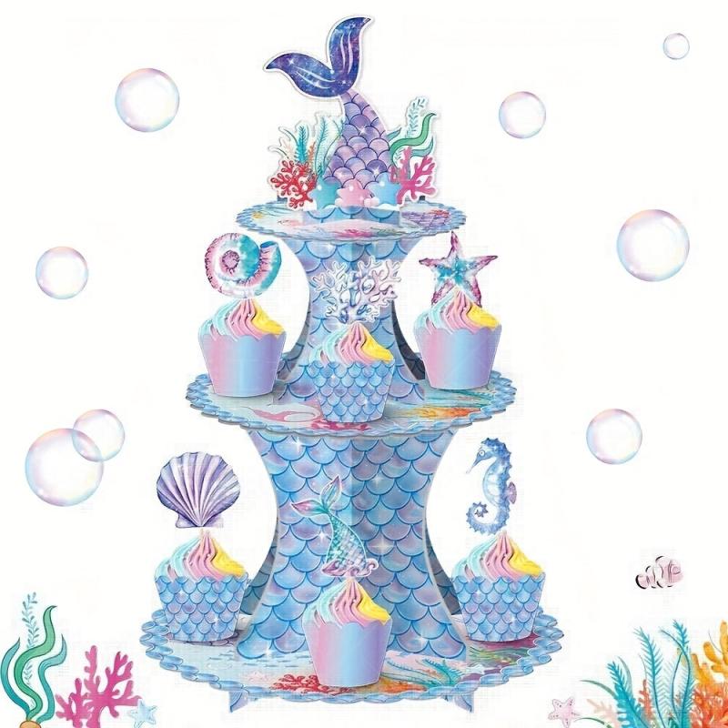 Mermaid Cake Stand Tier For Sea Theme Parties
