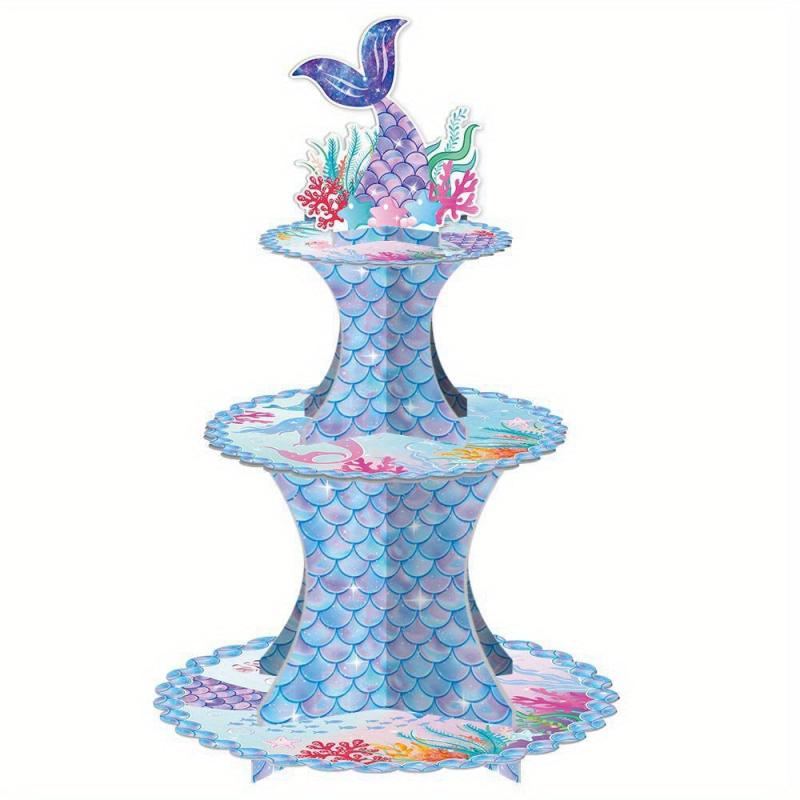 Mermaid Cake Stand Tier For Sea Theme Parties
