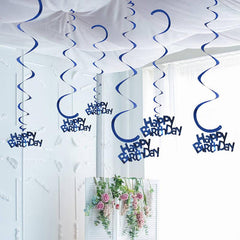 6pcs Spiral Decoration Charm Birthday Party Room Decor