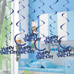 6pcs Spiral Decoration Charm Birthday Party Room Decor