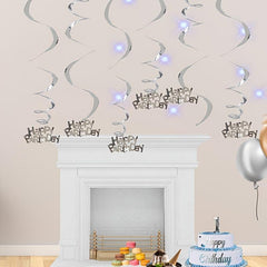6pcs Spiral Decoration Charm Birthday Party Room Decor