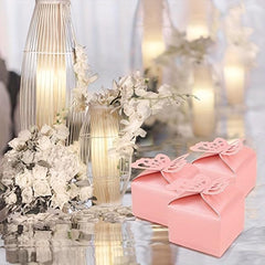 10pcs Hollow Butterfly Gift Paper Box Wedding Party Favors
