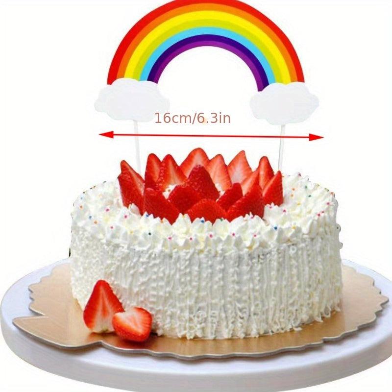 Rainbow Cake Topper Birthday Party Decor