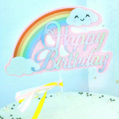 Rainbow Cake Topper Birthday Party Decor