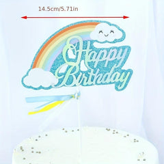 Rainbow Cake Topper Birthday Party Decor