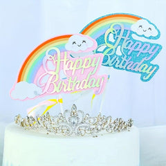 Rainbow Cake Topper Birthday Party Decor