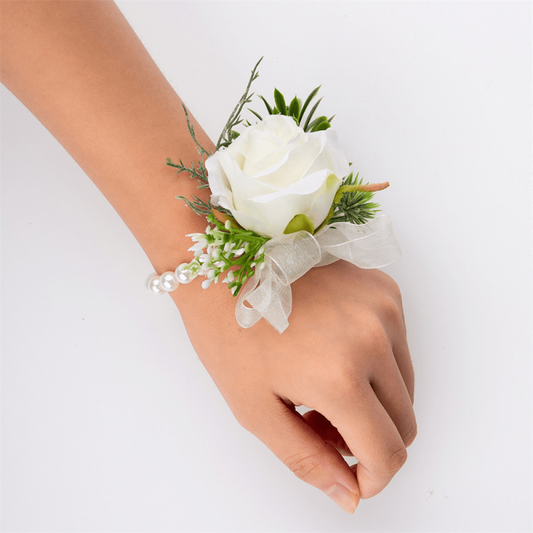 Rose Wrist Flower Corsage Wedding Bridal Prom Party Decoration
