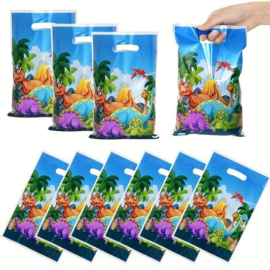 10pcs Dinosaur Gift Bag Kids Birthday Party Supplies
