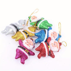 Santa Claus Red Velvet Christmas Decorations Set