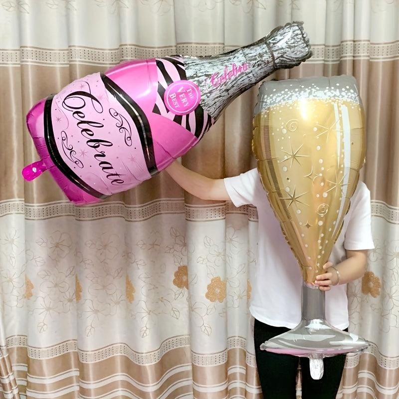 2pcs Champagne Glass Balloon Birthday Party Decoration
