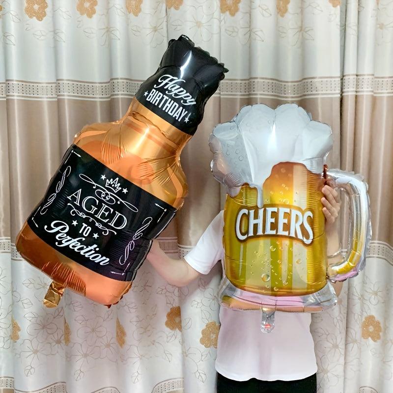 2pcs Champagne Glass Balloon Birthday Party Decoration