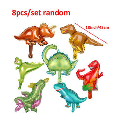 Mini Dinosaur Balloons Set for Birthday Party Decor