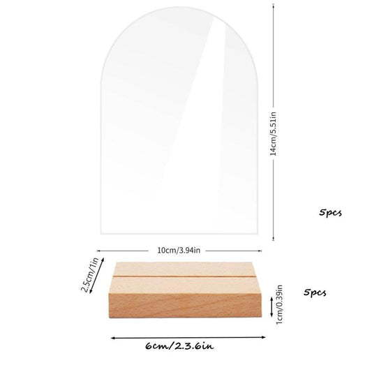 Acrylic Wedding Table Numbers Set - Hexagonal, Rectangular, Round Signs