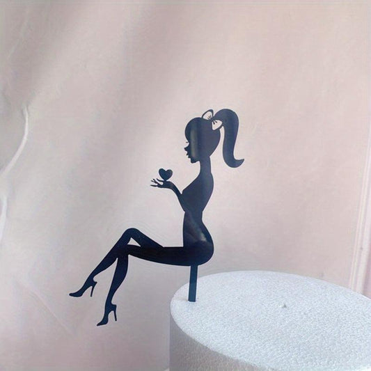 High Heels Happy Birthday Acrylic Cake Topper Wedding Cake Decorations