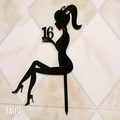 High Heels Happy Birthday Acrylic Cake Topper Wedding Cake Decorations