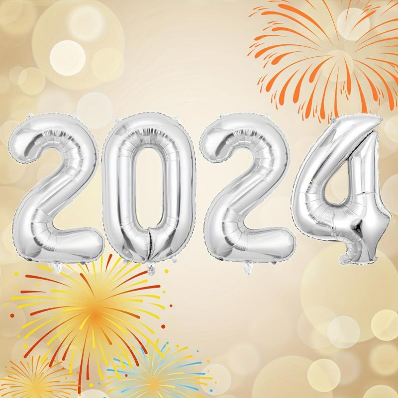 4pcs 40 81 Number Foil Balloons Christmas Year Party Decorations Navidad