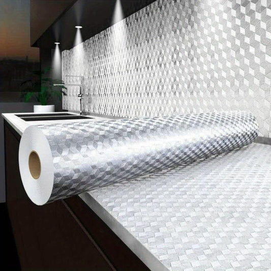Marble Pattern Foil Wallpaper Self Adhesive Waterproof Heat Resistant DIY