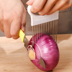 Onion Slicer Holder Stainless Steel Cutter Lemon Holder Creative Design