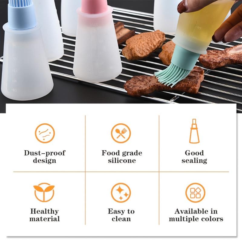 3pcs Silicone Pastry Basting Brush for Kitchen Cooking