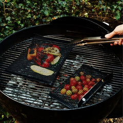 Non stick BBQ Bag Reusable High Temp PTFE Teflon Baking Grid Bag