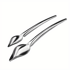 2pcs Stainless Steel Drizzle Spoon Decorating Spoons Reusable Pencil Spoon