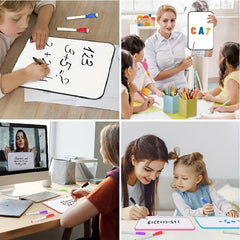 A4 Double-Sided Magnetic Whiteboard for Writing and Drawing