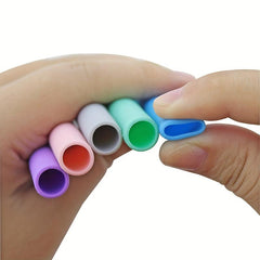 Silicone Reusable Folding Straw w/ Case & Brush Set