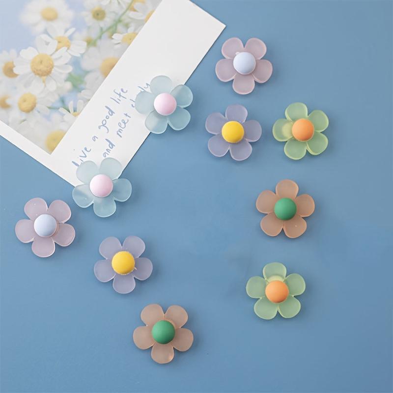 10Pcs Flower Fridge Magnets Rose Sunflower Lily Whiteboard Magnets