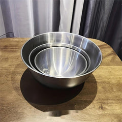 3pc Stainless Steel Mixing Bowl Set for Food Storage and Meal Prep