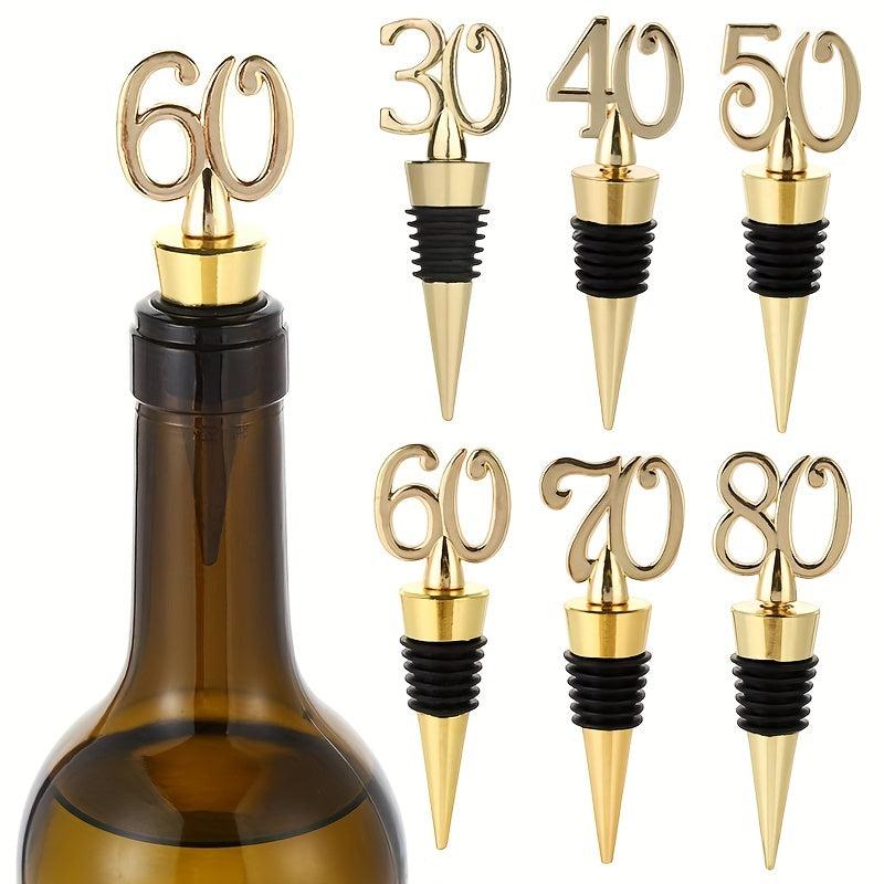 Number Wine Stopper Metal Bottle Stopper 70 Wine Saver Reusable
