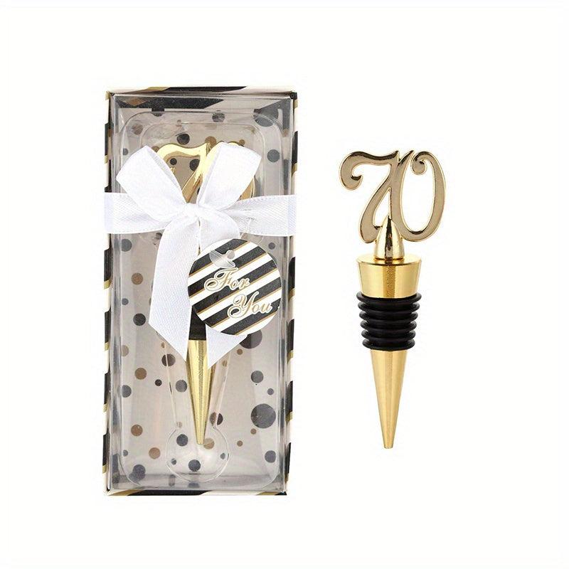 Number Wine Stopper Metal Bottle Stopper 70 Wine Saver Reusable