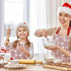 5pcs Christmas Wooden Spoons Set Burned Cooking Utensil Spoon Spatula