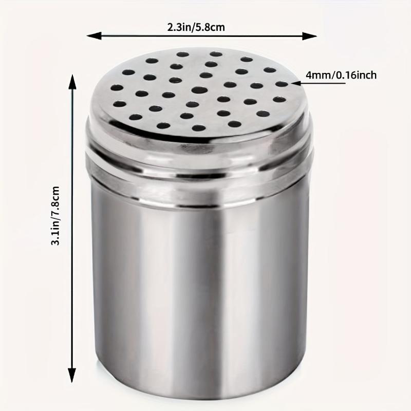 2pcs Stainless Steel Dredge Shaker for Foodservice