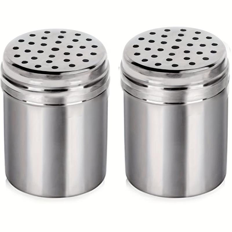 2pcs Stainless Steel Dredge Shaker for Foodservice