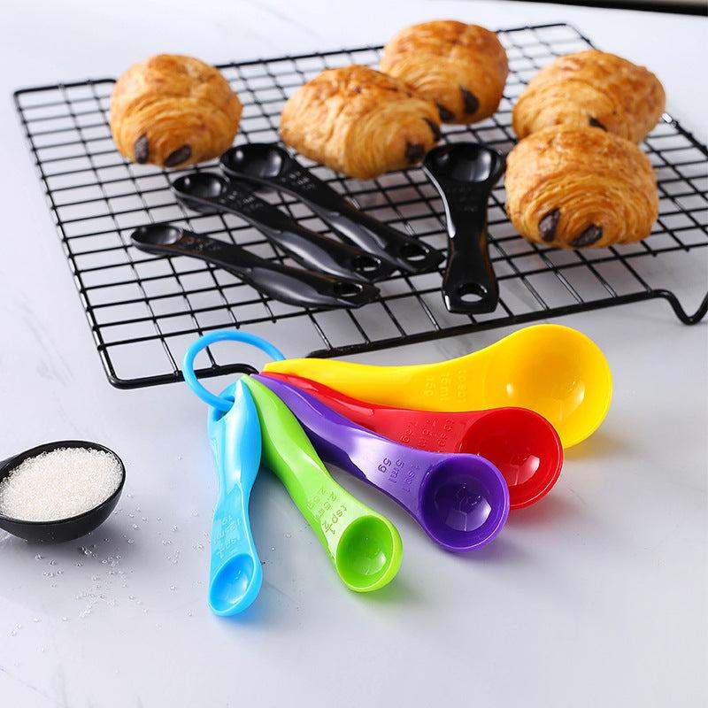 Kitchen Measuring Spoons Set Plastic Stackable Small Tablespoon Graduated