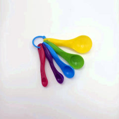 Kitchen Measuring Spoons Set Plastic Stackable Small Tablespoon Graduated