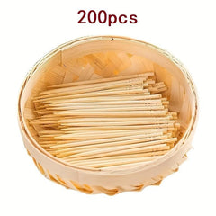 200pcs Bamboo Toothpicks for Home and Hotel Use