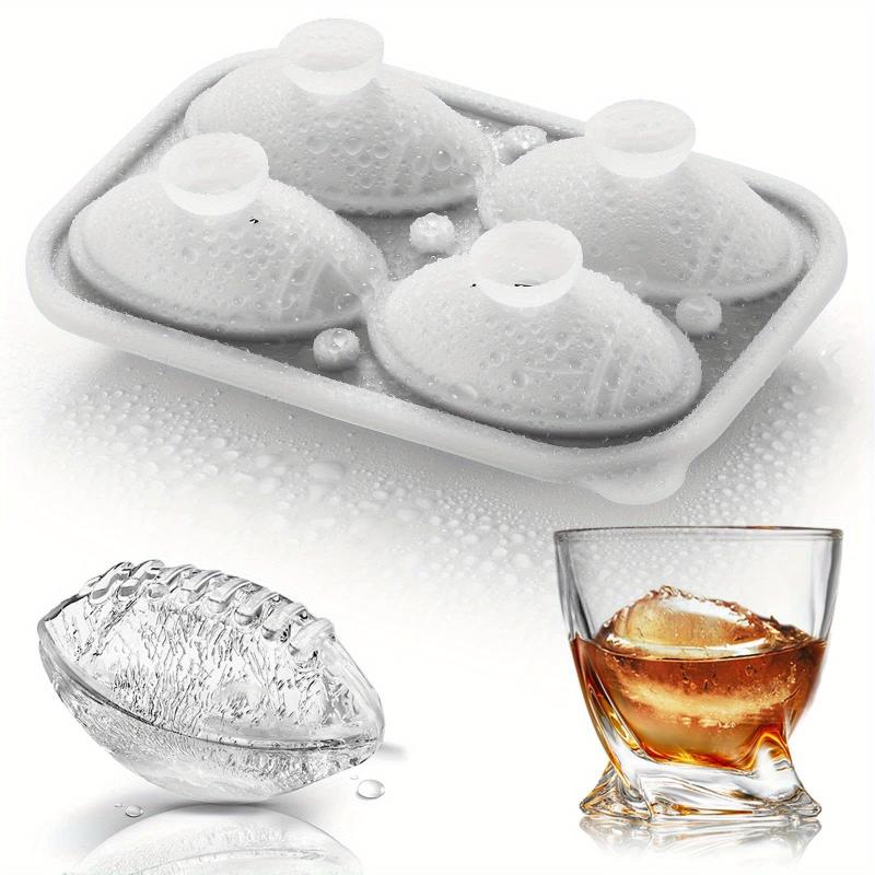 Football Ice Cube Mold Novelty Fun Shapes 5.59cm Round Sphere