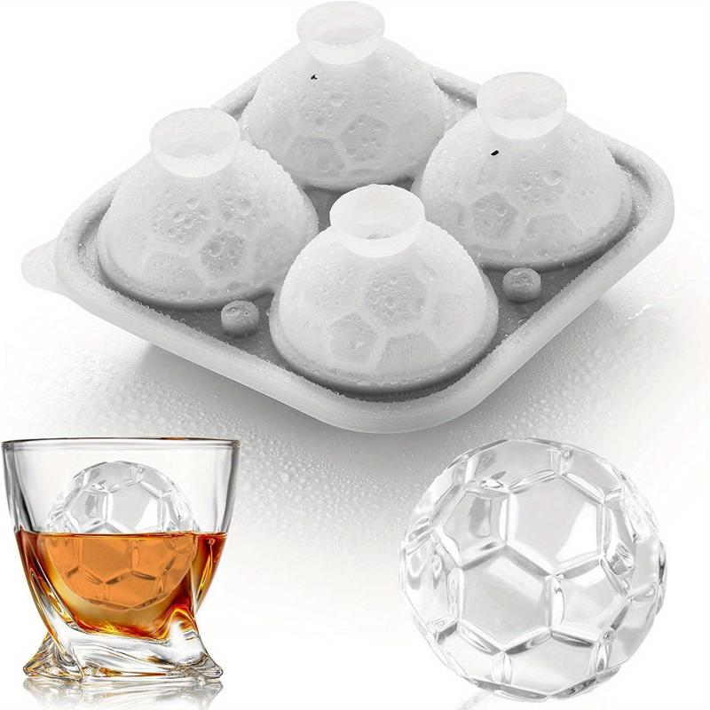Football Ice Cube Mold Novelty Fun Shapes 5.59cm Round Sphere