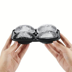 Football Ice Cube Mold Novelty Fun Shapes 5.59cm Round Sphere