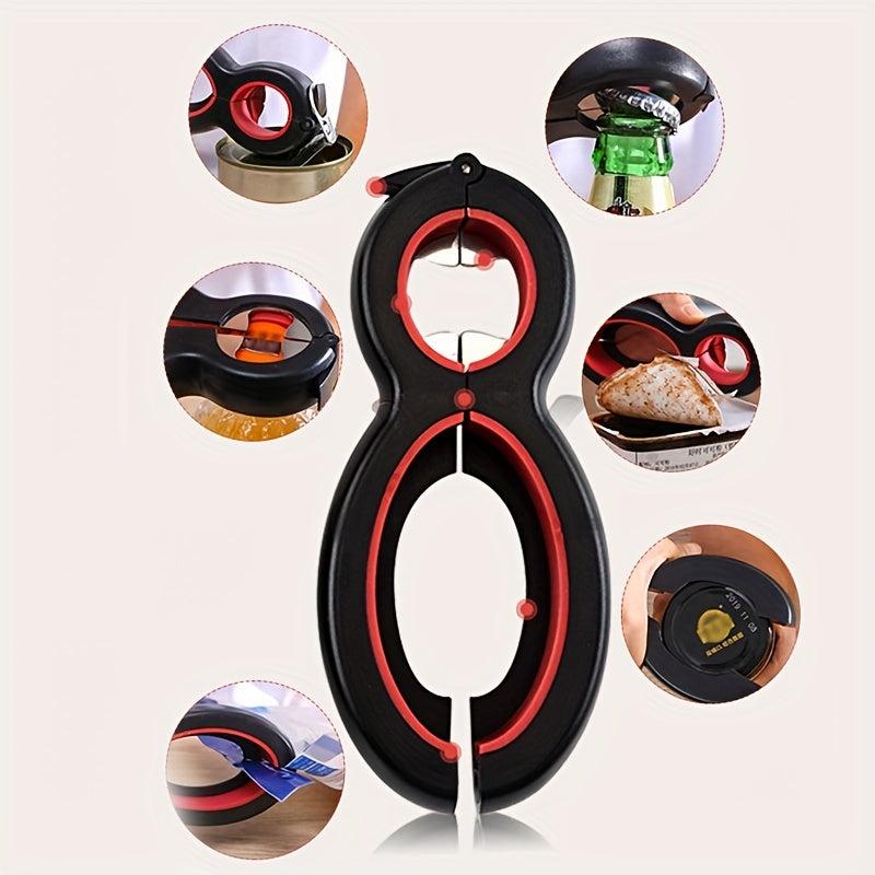 5in1 Bottle Jar Opener Anti Slip Lid Opener Tool